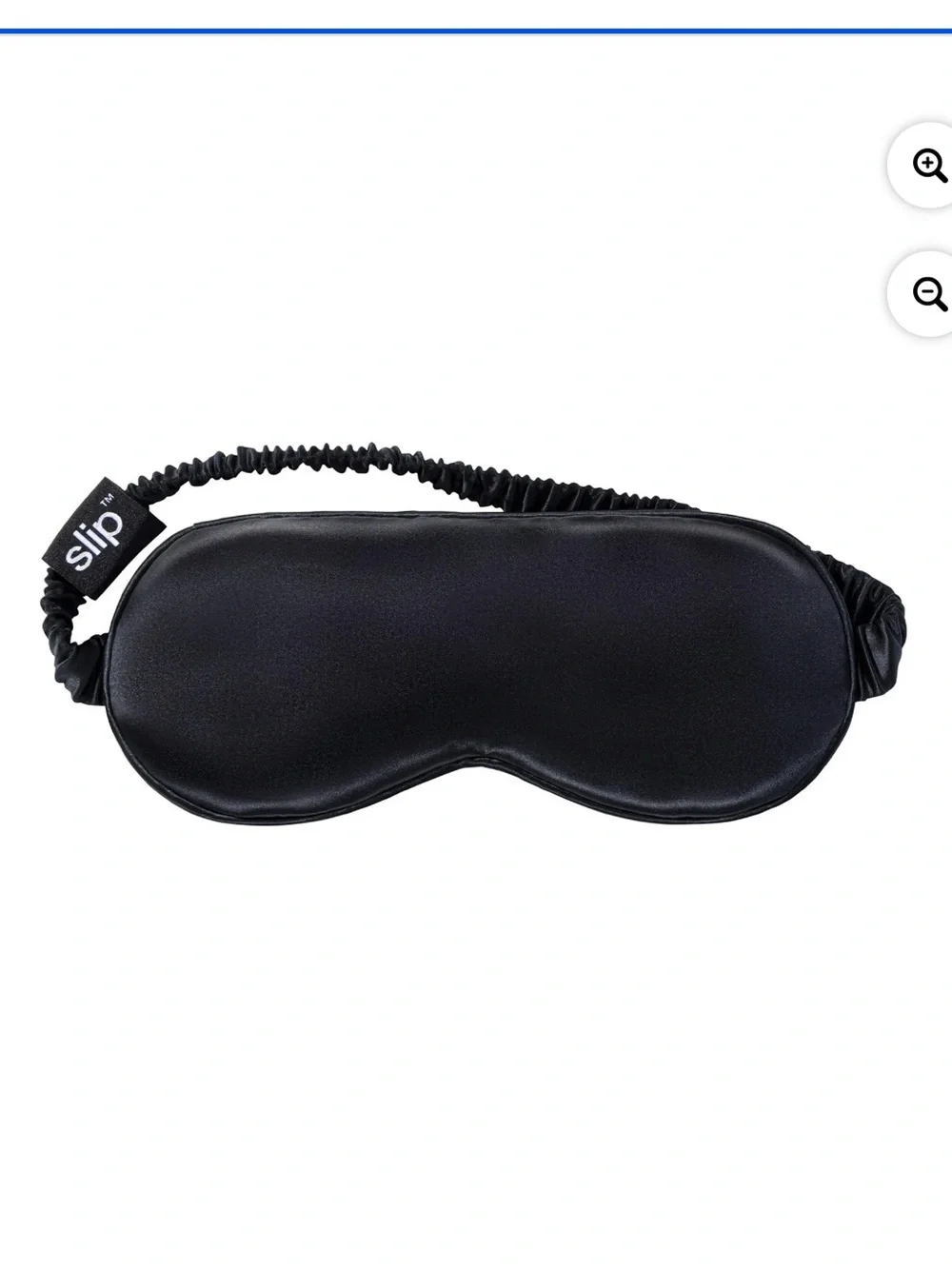 Slip Pure Silk Soft Satin Sleep Mask with Elastic Band Black